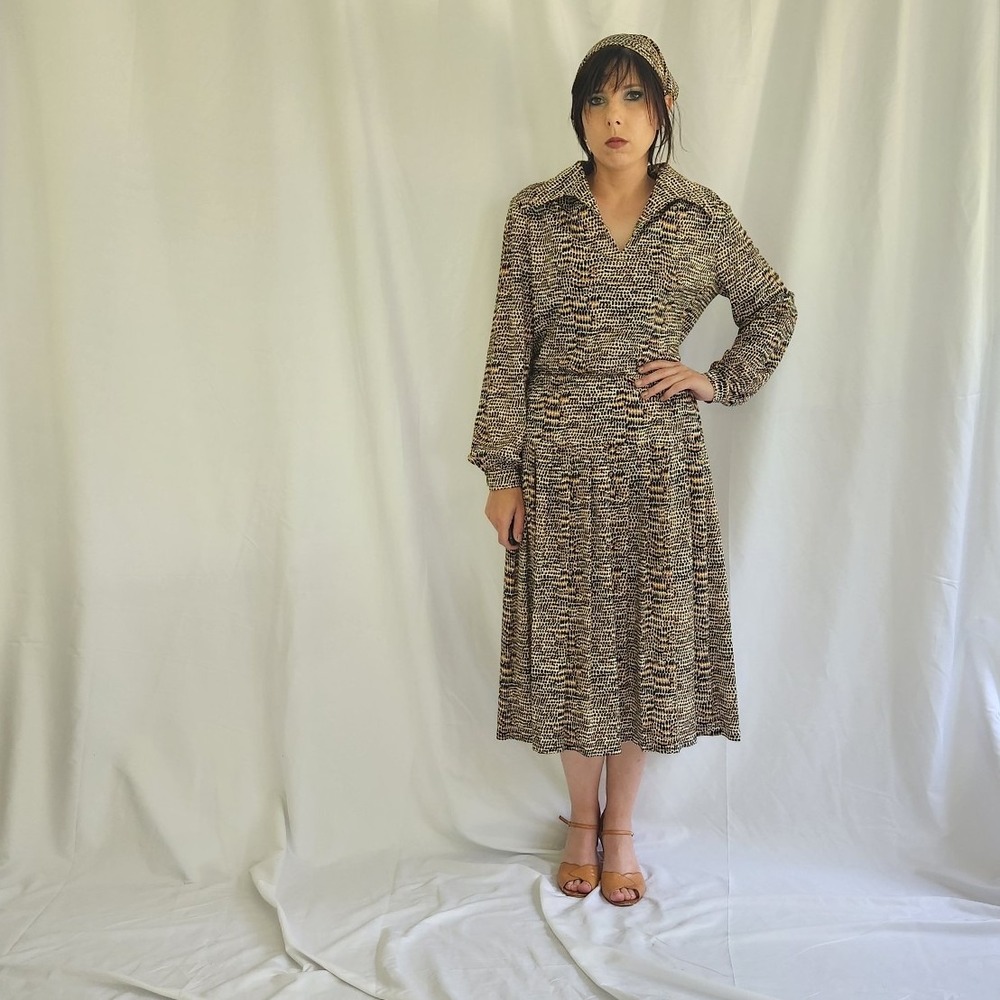 Vintage Multicolor Skirt Set